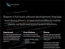 Tablet Screenshot of cortexa.com