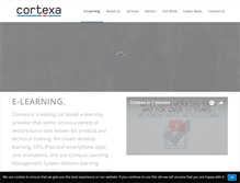 Tablet Screenshot of cortexa.co.uk
